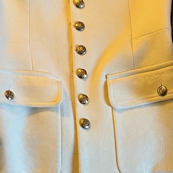 AUTHENTIC LOUIS VUITTON CASHMERE AND SILK COAT… CREAM COLORED. - Picture 3 of 9